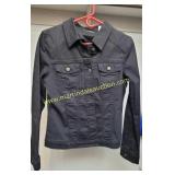 Ladiesï¿½ Lee Black Denim Jacket Size Medium