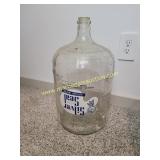 Vintage Silver Seal Glass 5 Gal Water Jug