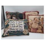 Holiday and Fishing Theme Decorator Pillows