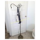 Antique Floor Lamp Base - DAMAGED, NO BULB FIXTURE