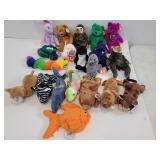 Vintage Lot Of TY Beanie Baby Mostly From The
