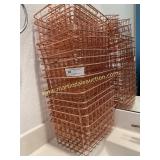 Copper-Colored Nested Wire Baskets - Approx 18