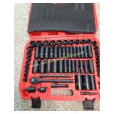 63 pc Metric Ratchet Set w Carry Case Matte Black