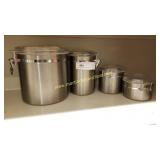 Oggi Stainless Steel Canisters - Set of 4