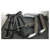 Mix Lot Of Metal Parts & Ladder Hangers