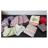 Christmas Towel, Red Towels & Mauve