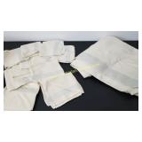 Silver & Cream Tablecloth & Napkins