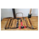 Mix Lot Small Hammers, Saw, Pipe & Other Parts