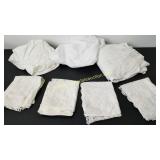 Sheets, Bed Linens - Queen Size, White Lace Trim