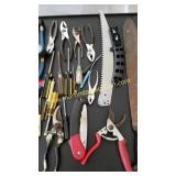 Mix Lot Of Pliers & Hand Saws