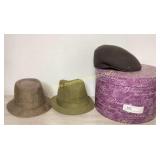 Menï¿½s Hats in Box - Wool Flat Cap, D&Y Cloche