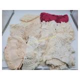 Doilies: Yarn Crocheted Doilies, Lace, Embroidered