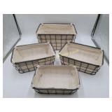 Metal Nested Baskets - Rectangular Nested Storage