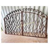 Pair Custom Wrought Iron Entry Gates