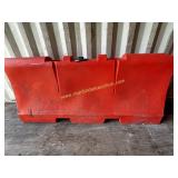 1) Water or Sand Filled Traffic Barrier 72" x 32