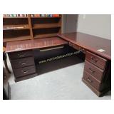 2nd Floor / Office Desk, Left Hand Return Credenza