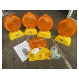 Group Of 5 Amber Barricade Lights by Dicke Tool
