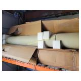 4) Fiberglass Decorative Column 14x8 Plain 1/2