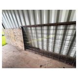 3 Large Metal Panels & Gate