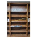 2nd Floor - Vintage Wood Bookcase 8 ft Tall