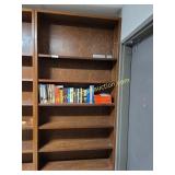 2nd Floor - Vintage Wood Bookcase 8 ft tall