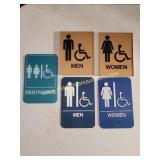 2nd Floor - Pre Owned Small Bathroom Signs