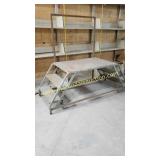 Rolling Warehouse Steps Stool w Handle