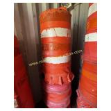 6) Group Of 40" Traffic Drums w Weights