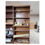 2nd Floor - Vintage Wood Bookcase 7 ft Tall