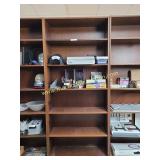 2nd Floor - Vintage Wood Bookcase 7 ft Tall
