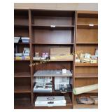 2nd Floor - Vintage Wood Bookcase 7 ft Tall