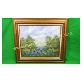 Artist T. Nondrian, Bluebonnet/Floral Scenery