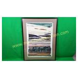 "Silent with Pueblo" Print -Reflective Town w/ Sky