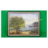 Ann Messina, Lake Landscape Painting