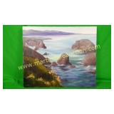B Clift, Ocean Landscape Painting On Canvas