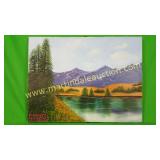 H Dolato, Landscape Painting - Stately Mountains