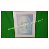 Signed, Blue Watercolor Adobe Home