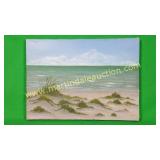 Sand Dunes Seaside Landscape Painting On Canvas