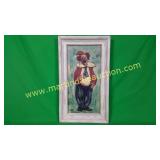 Craftint Fulton Clown Painting w/ White Wood