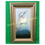 Newell, Seagull Painting w/ Wooden Frame