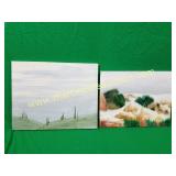 (2) Scenery Paintings on Canvas