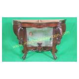 Antique Mahogany Console Table Mirror Back