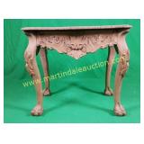 Antique Parlor Table W/ Shell Carvings