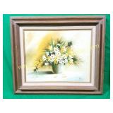 Still-Life Yellow Floral Painting- Signed