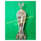 Brass Filigree Pierced Work Fireplace Screen