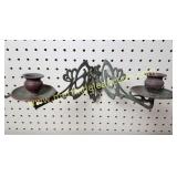 Antique Bronze Filigree Wall Candle Sconce