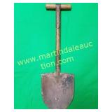 WWI Era Wooden Handled Field Shovel