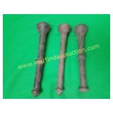 (3) Antique Cast-Iron Pestles