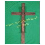 Vintage Carved Wood Cross Jesus On Crucifix