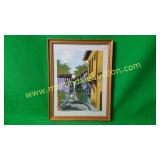 Spiro Kolev "The Old Plovdiv" Hand Colored